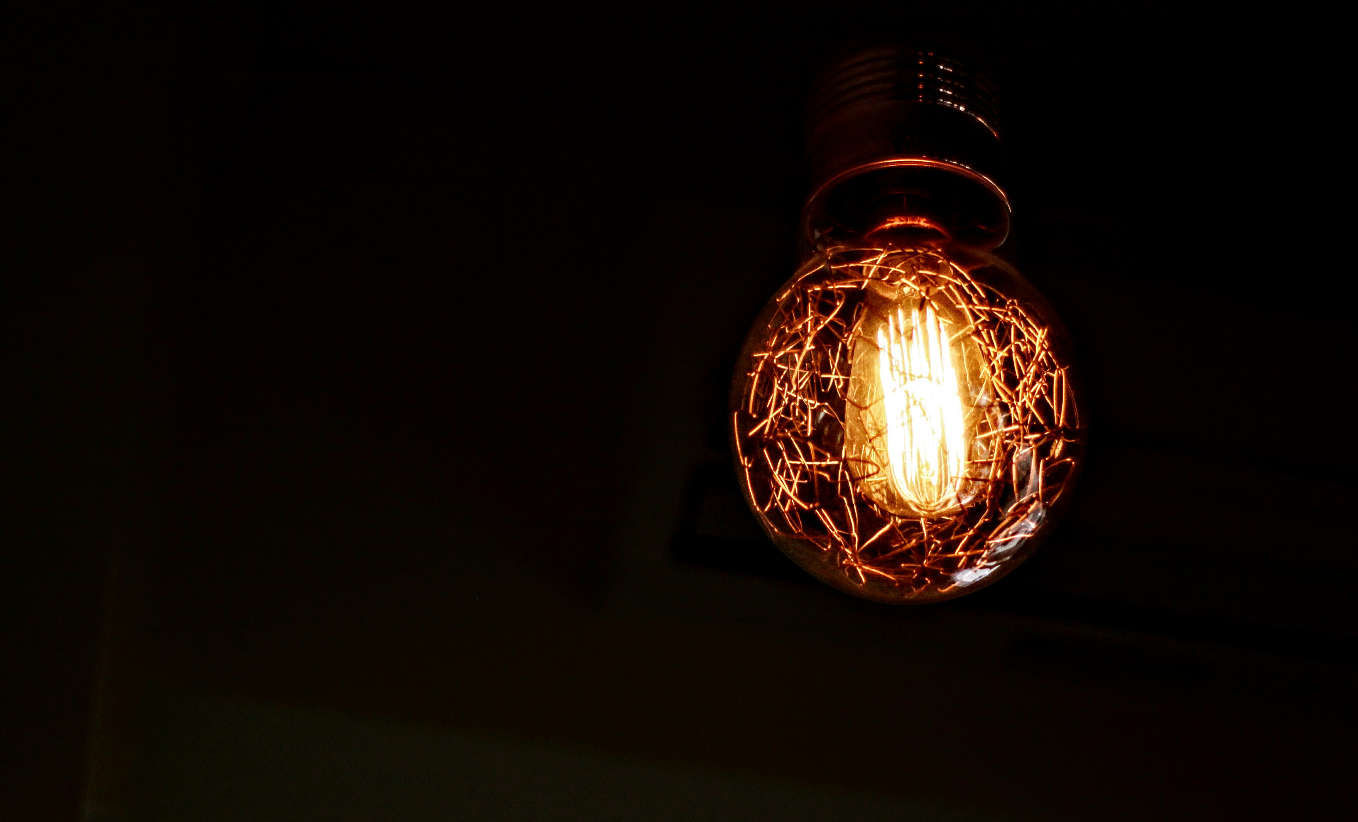 brown light bulb